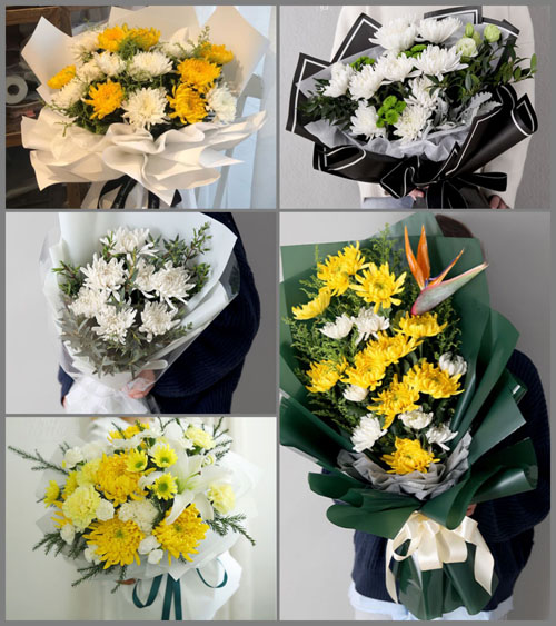 上海奉贤区四团镇新桥村白事花束代送